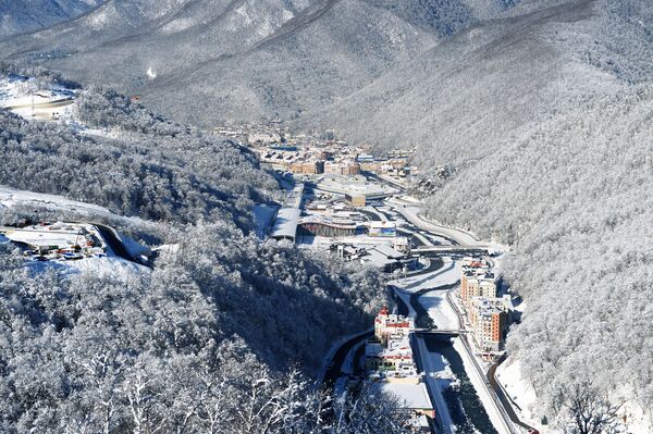 A view of the Rosa Khutor Alpine Resort and Krasnaya Polyana railway station in Adler District, Sochi. (File) A view of the Rosa Khutor Alpine Resort and Krasnaya Polyana railway station in Adler District, Sochi. (File) - Sputnik International
