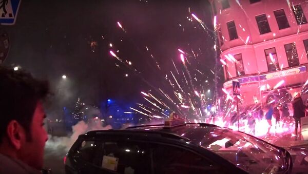 Chaos at New Year's Eve 31/12/16 @ Möllevången, Malmö (Sweden) - Sputnik International