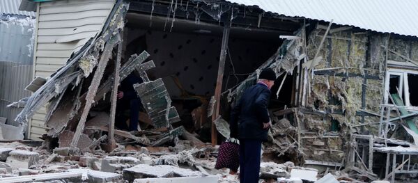 Aftermath of Debaltseve shelling in Donetsk Region Aftermath of Debaltseve shelling in Donetsk Region - Sputnik International