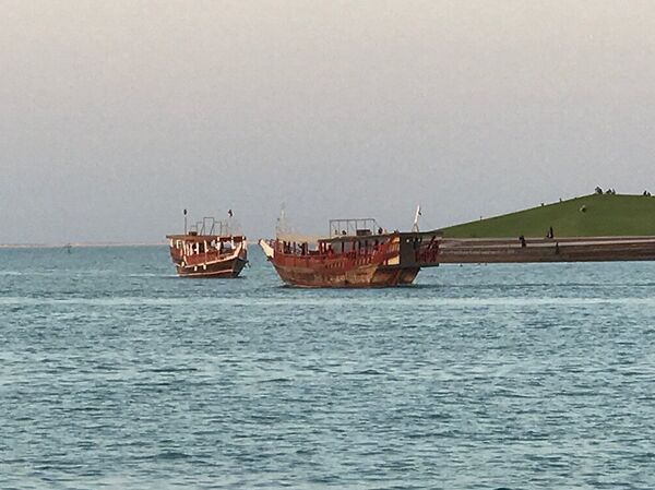 Pearl hunting boats in Doha, Qatar - Sputnik International