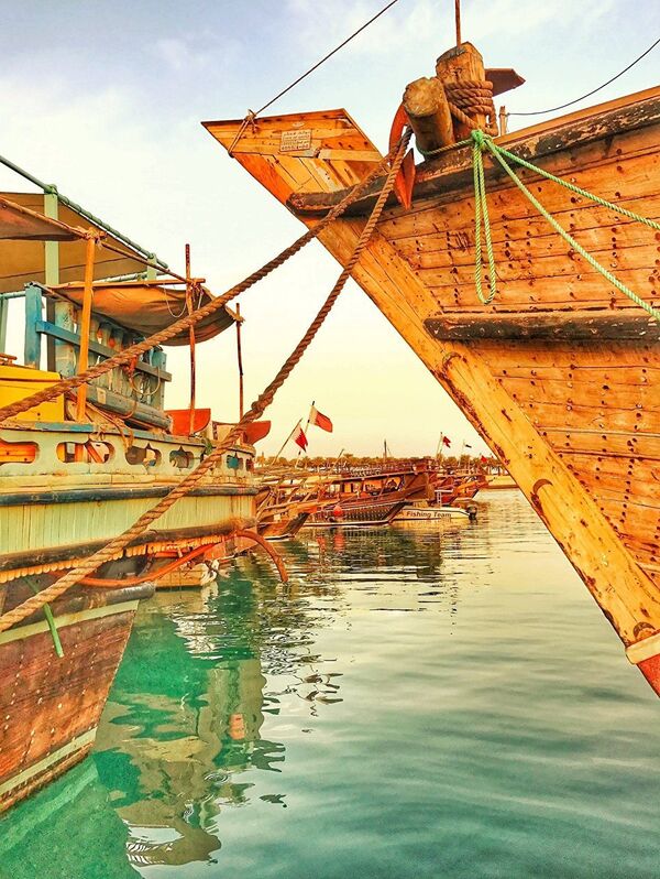 Pearl hunting boats in Doha, Qatar - Sputnik International