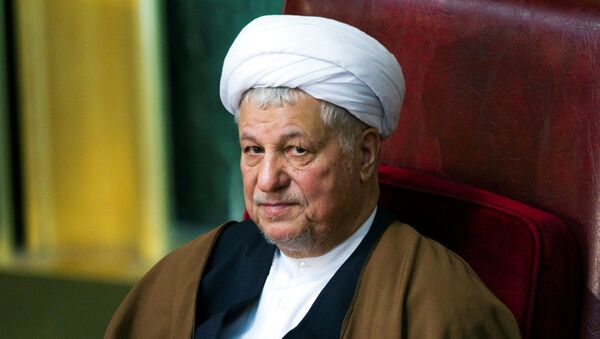 Former Iranian president Akbar Hashemi Rafsanjani attends Iran's Assembly of Experts biannual meeting in Tehran. (File) - Sputnik International