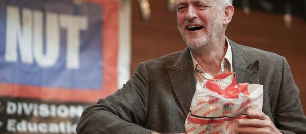 British opposition Labour Party leader, Jeremy Corbyn, reacts as he attends an anti-racism conference in central London on October 8, 2016. British opposition Labour Party leader, Jeremy Corbyn, reacts as he attends an anti-racism conference in central London on October 8, 2016. - Sputnik International