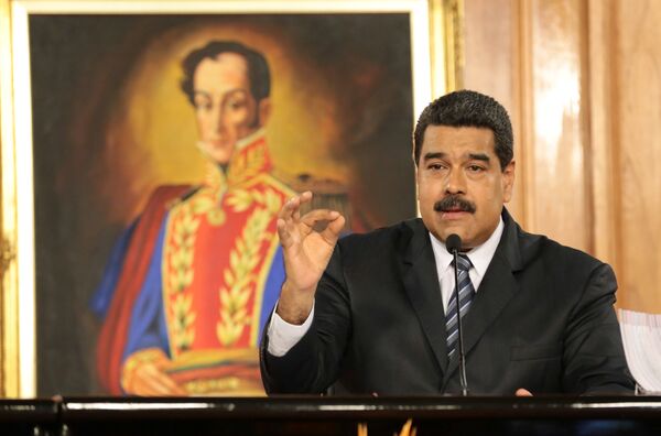 Venezuela's President Nicolas Maduro speaks during a meeting with businessmen in Caracas, Venezuela January 9, 2017 Venezuela's President Nicolas Maduro speaks during a meeting with businessmen in Caracas, Venezuela January 9, 2017 - Sputnik International