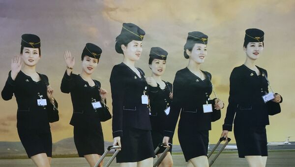 North Korean Cuties: Sexy Flight Attendants Grace 2017 Calendar - Sputnik International