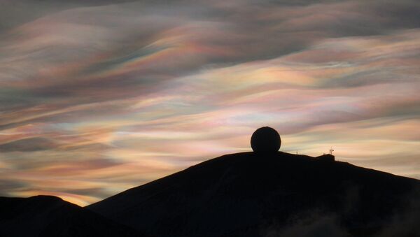 Nacreous Clouds over the NASA Radome, McMurdo Station, Antarctica - Sputnik International