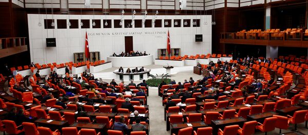 Turkish Parliament convene to debate on the proposed constitutional changes in Ankara, Turkey, January 12, 2017 - Sputnik International