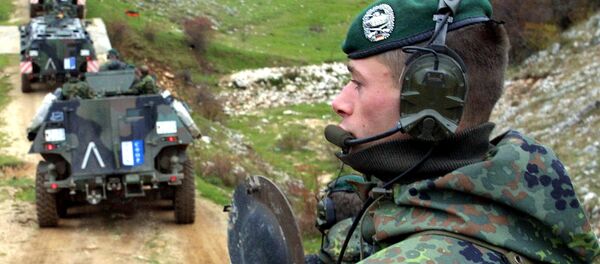 Bundeswehr troops operating as part of a NATO mission Bosnia, 2001. - Sputnik International