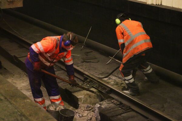 Repair work in the Moscow Metro Repair work in the Moscow Metro - Sputnik International