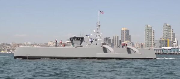 DARPA's Sea Hunter Submarine-Hunting Drone Warship ACTUV DARPA's Sea Hunter Submarine-Hunting Drone Warship ACTUV - Sputnik International