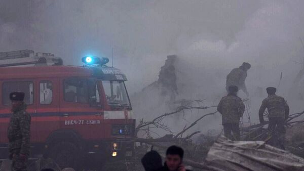 Crash of a Turkish Airlines cargo jet near Kyrgyzstan’s capital of Bishkek - Sputnik International