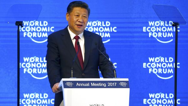 Chinese President Xi Jinping attends the World Economic Forum (WEF) annual meeting in Davos, Switzerland January 17, 2017. - Sputnik International