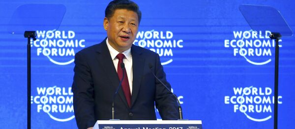 Chinese President Xi Jinping attends the World Economic Forum (WEF) annual meeting in Davos, Switzerland January 17, 2017. Chinese President Xi Jinping attends the World Economic Forum (WEF) annual meeting in Davos, Switzerland January 17, 2017. - Sputnik International