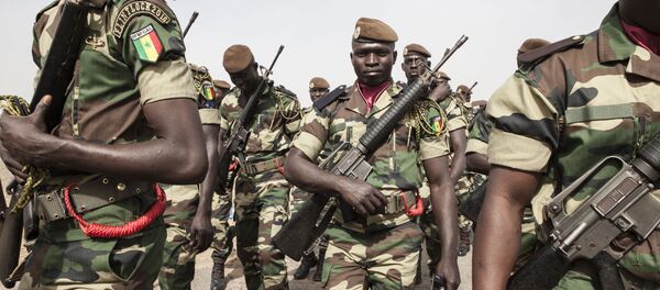 Senegal soldiers take part in the opening ceremony of Flintlock, anti-terrorism training in Thies, Senegal, Monday, Feb. 8, 2016 - Sputnik International