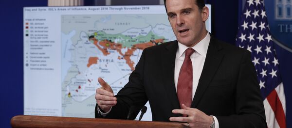 Brett McGurk, White House envoy to the U.S.-led military coalition against the Islamic State group, speaks about the conflict in Syria during the daily news briefing at the White House in Washington, Tuesday, Dec. 13, 2016 Brett McGurk, White House envoy to the U.S.-led military coalition against the Islamic State group, speaks about the conflict in Syria during the daily news briefing at the White House in Washington, Tuesday, Dec. 13, 2016 - Sputnik International