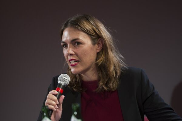 Australian criminal lawyer Melinda Taylor speaks during a press conference on the 10th anniversary of the online leaking platform WikiLeaks on October 4, 2016 in Berlin.  - Sputnik International