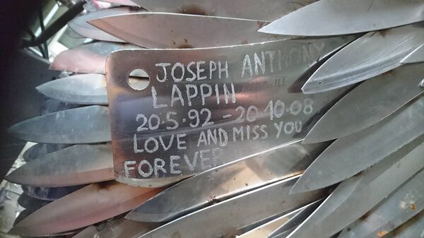 Part of the Knife Angel sculpture - Sputnik International