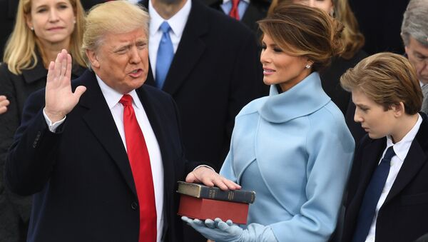 US President-elect Donald Trump is sworn in as President on January 20, 2017 at the US Capitol in Washington, DC. - Sputnik International