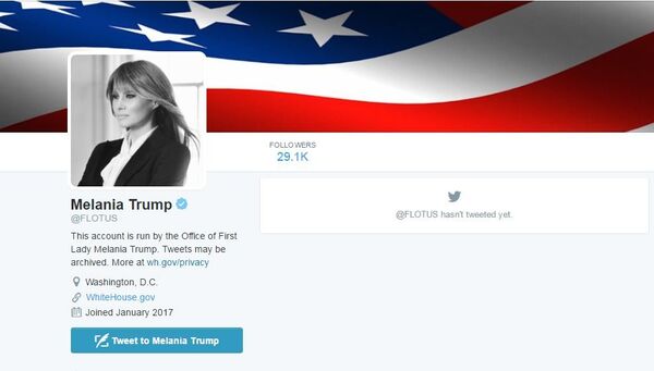 Melania Trump's Twitter Handle - Sputnik International