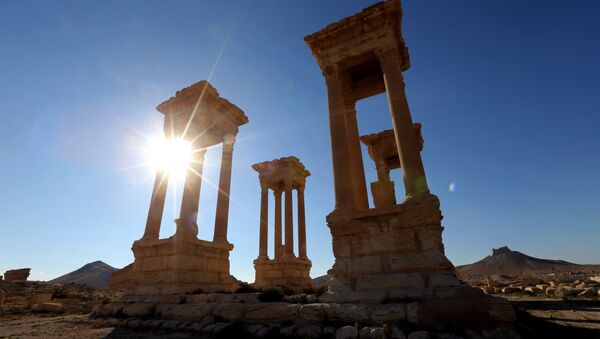 This file photo taken on March 31, 2016 shows a view of the ancient Syrian city of Palmyra - Sputnik International