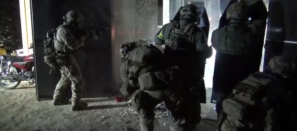 Law enforcement officers during a special operation in Dagestan. File photo - Sputnik International