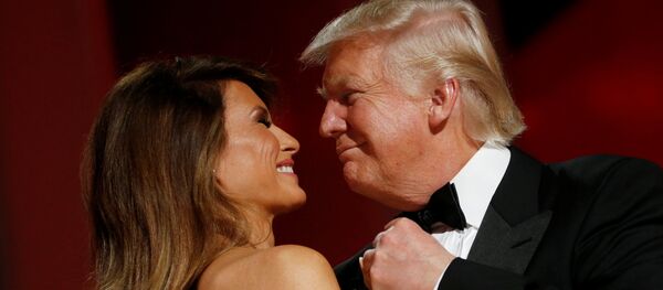 U.S. President Donald Trump and first lady Melania Trump attend the Liberty Ball in honor of his inauguration in Washington, U.S. January 20, 2017 - Sputnik International