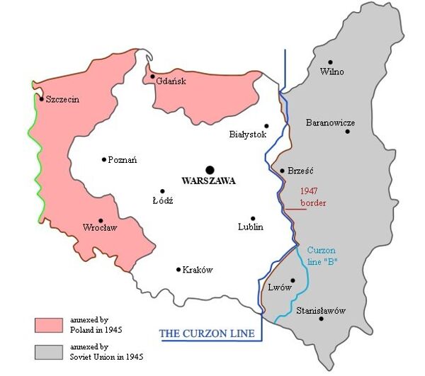 Poland's borders after World War II Poland's borders after World War II - Sputnik International
