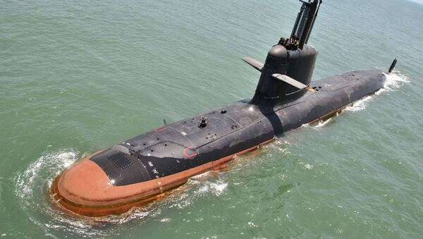 INS Kalvari at Sea trials - Sputnik International