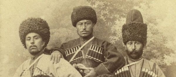 Group portrait of five men, seated, facing front Group portrait of five men, seated, facing front - Sputnik International