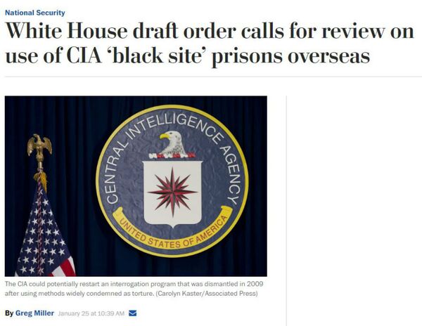 WaPo's Headline on CIA Black Sites WaPo's Headline on CIA Black Sites - Sputnik International