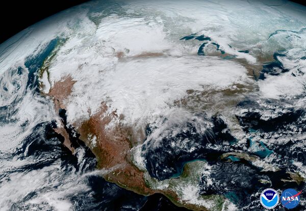 NOAA's GOES-16 Satellite Snapped this Photo of North America - Sputnik International