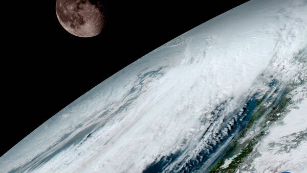 GOES-16 even managed to capture a stunning photo of the Moon. - Sputnik International