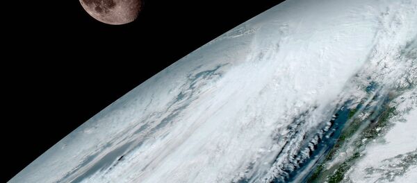 GOES-16 even managed to capture a stunning photo of the Moon. GOES-16 even managed to capture a stunning photo of the Moon. - Sputnik International