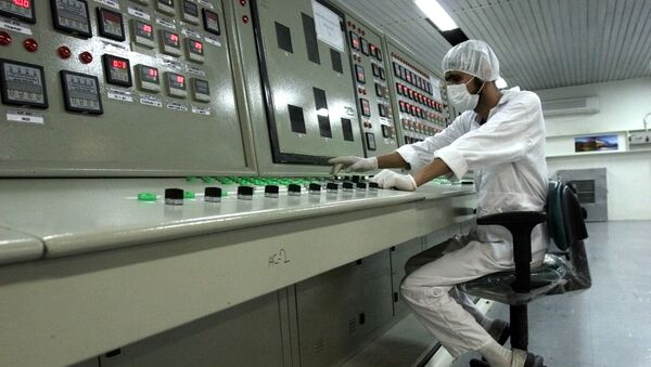 In this Saturday, Feb. 3, 2007 file photo, an Iranian technician works at the Uranium Conversion Facility just outside the city of Isfahan 255 miles (410 kilometers) south of the capital Tehran, Iran - Sputnik International