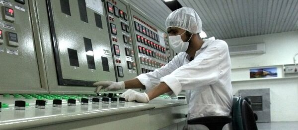 In this Saturday, Feb. 3, 2007 file photo, an Iranian technician works at the Uranium Conversion Facility just outside the city of Isfahan 255 miles (410 kilometers) south of the capital Tehran, Iran - Sputnik International
