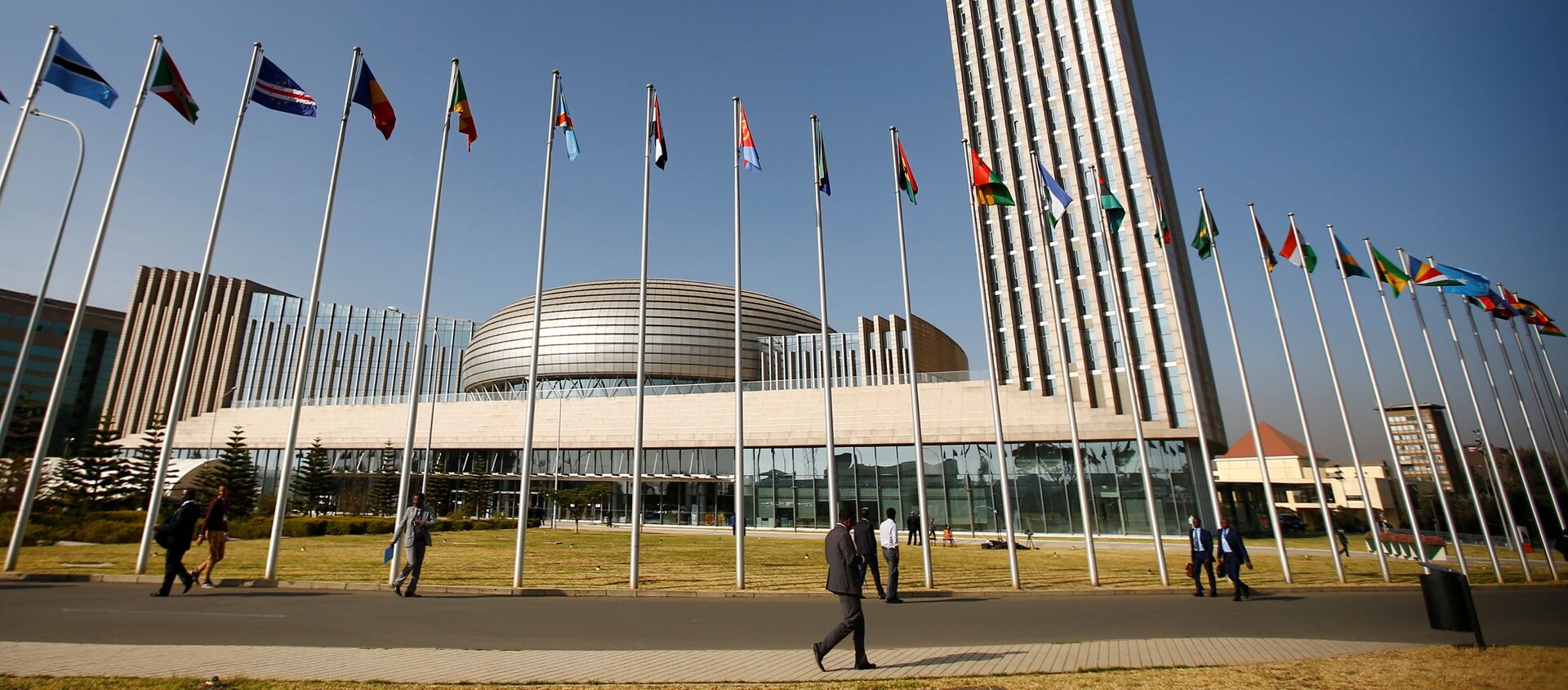 A general view shows the headquarters of the African Union (AU) building in Ethiopia's capital Addis Ababa, January 29, 2017 - Sputnik International, 1920, 01.06.2021