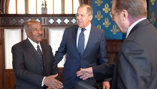 Russian Foreign Minister Sergei Lavrov meets with his Eritrean counterpart Osman Saleh - Sputnik International