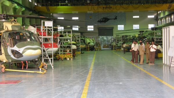 Production line of the HAL Dhruv at Bangalore - Sputnik International