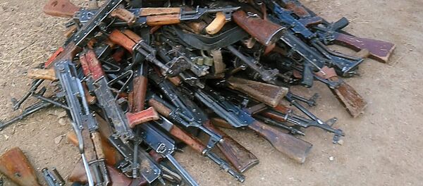 Weapon and ammunition Syrian insurgents surrendered to the government troops. File photo - Sputnik International