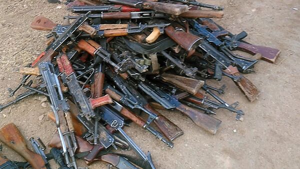 Weapon and ammunition Syrian insurgents surrendered to the government troops. File photo - Sputnik International