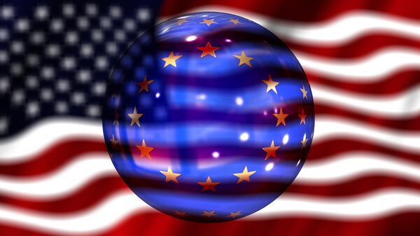 флаг сша и флаг ес - Sputnik International