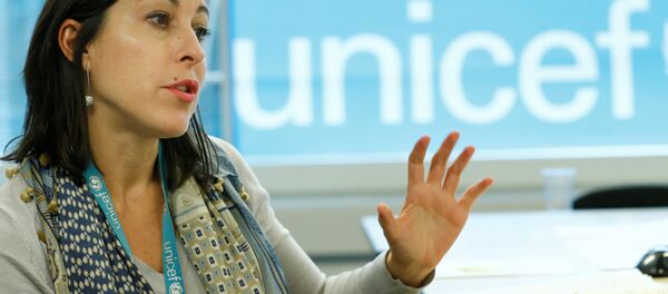 Meritxell Relano, UNICEF Yemen Representative, attends an interview with Reuters in Geneva, Switzerland, January 30, 2017. Picture taken January 30, 2017. - Sputnik International