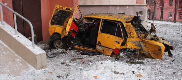 Donetsk after shelling Donetsk after shelling - Sputnik International