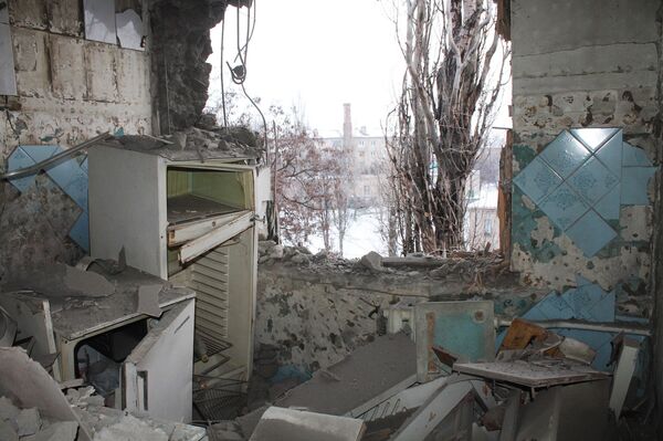 Donetsk after shelling - Sputnik International