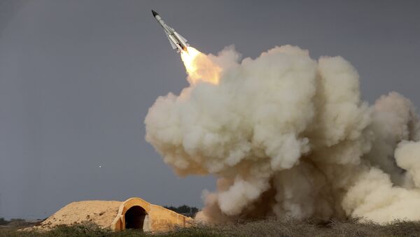 File Photo of an Iranian Missile Launch - Sputnik International