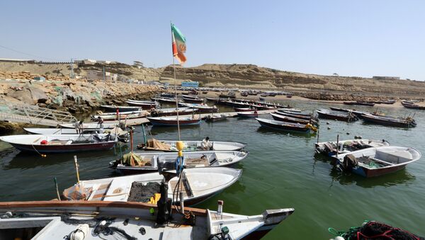 Fishing boats are moored in the southern Iranian port city of Chabahar - Sputnik International