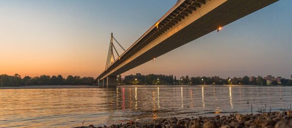 Liberty Bridge on the Danube river in Novi Sad Liberty Bridge on the Danube river in Novi Sad - Sputnik International