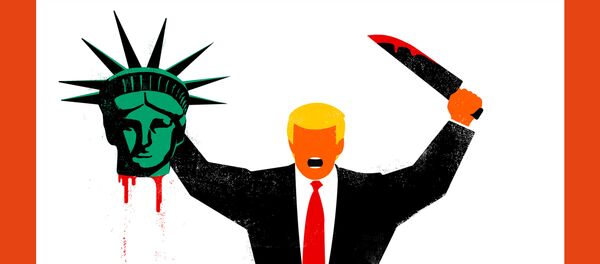 U. S. President Donald Trump is depicted beheading the Statue of Liberty in this illustration on the cover of the latest issue of German news magazine Der Spiegel U. S. President Donald Trump is depicted beheading the Statue of Liberty in this illustration on the cover of the latest issue of German news magazine Der Spiegel - Sputnik International