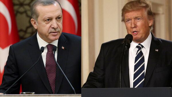 Turkish President Erdogan and US President Trump - Sputnik International