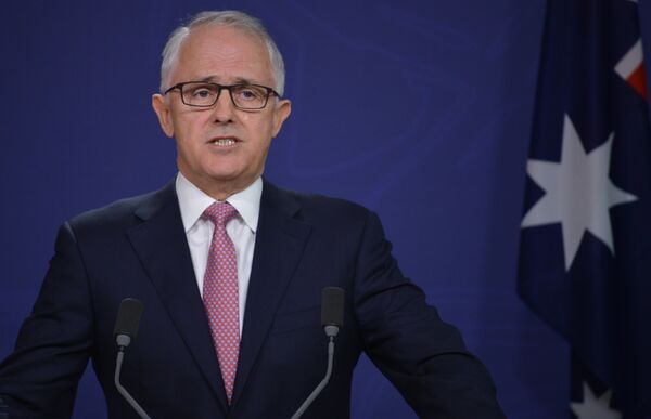 Australia Prime Minister Malcolm Turnbull speaks about an alleged terror plot at a press conference in Sydney on December 23, 2016. Australia Prime Minister Malcolm Turnbull speaks about an alleged terror plot at a press conference in Sydney on December 23, 2016. - Sputnik International